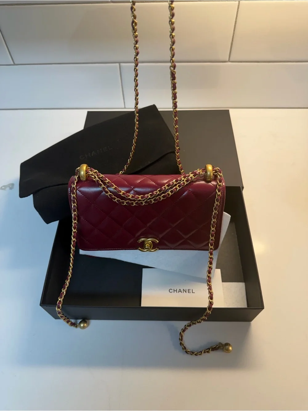 CHANEL classic lambskin